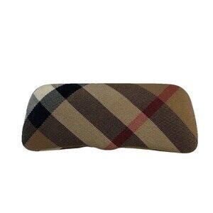 Burberry Classic Nova Check Plaid Hard Clamshell Eyeglass Case Spot Read
